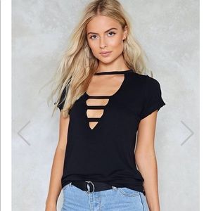 Nasty gal see you ladder tee